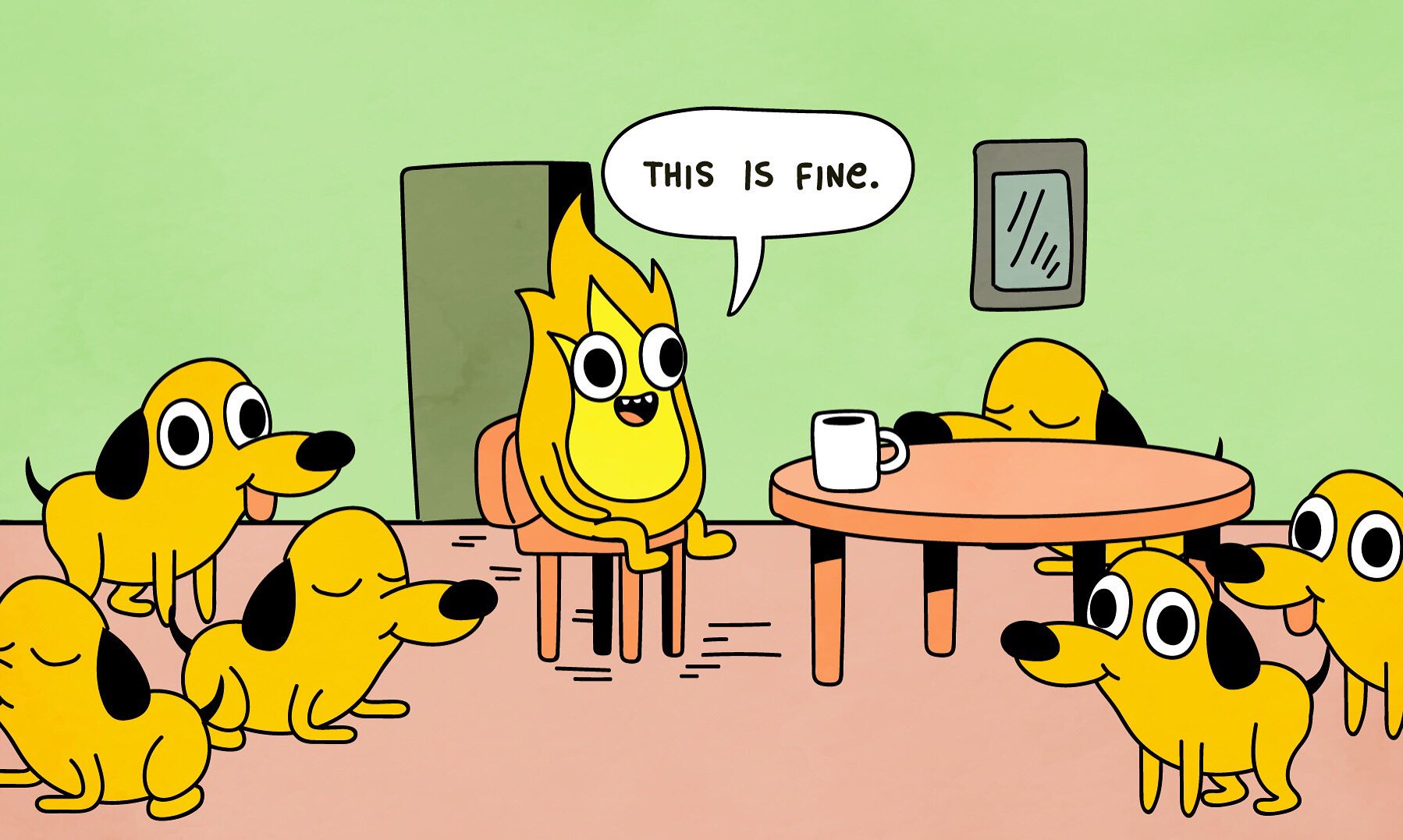 This is fine - Alex Villegas, Twitter